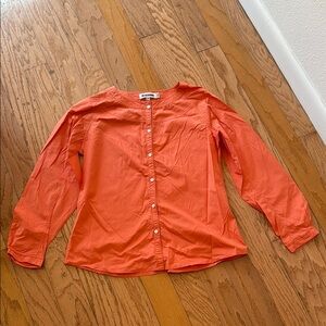 Jil Sander Vibrant Orange Blouse
